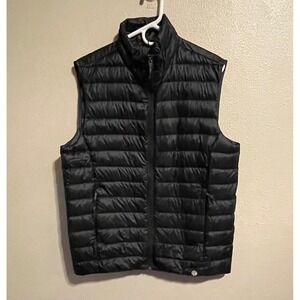 REI Co-op Down Puffer Vest Women's L, Lightweight Black Quilted Sleeveless